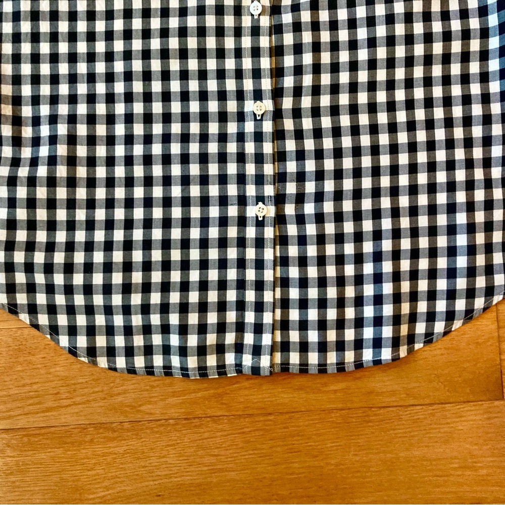 Lauren, Ralph Lauren, size M ,black and white checked 100% cotton Shirt - Picture 8 of 9